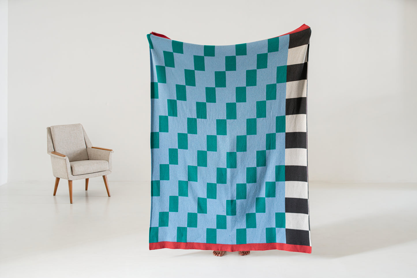 Twill throw blanket
