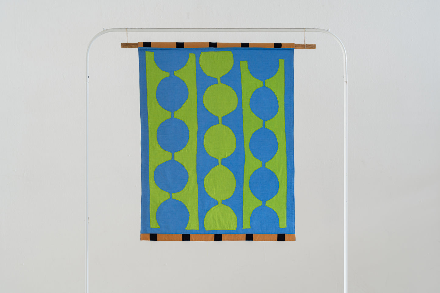 Blue and green wall art