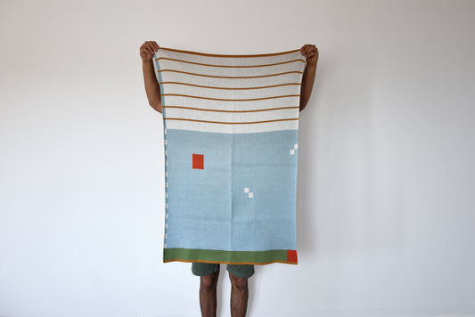 Children’s Blue Organic Cotton Blanket